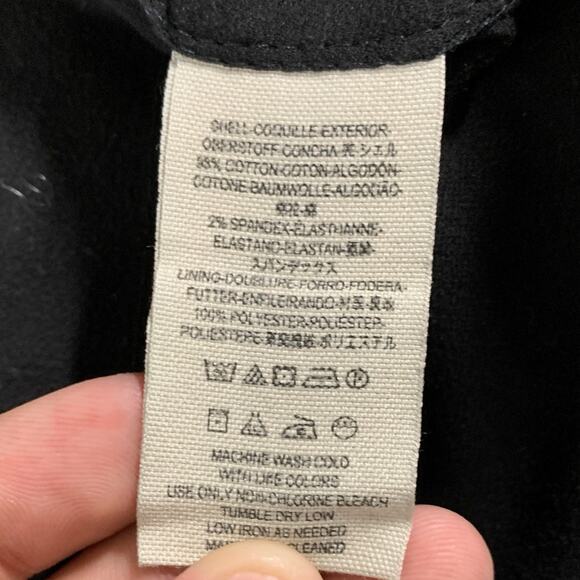 Free People S Ruffles Mixed Media Jacket Charcoal Steampunk Grunge - Picture 9 of 10